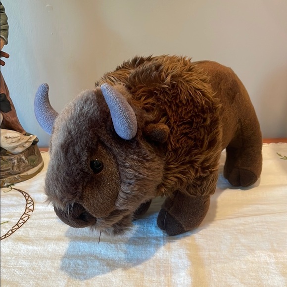 Plush Bison stuffed animal - Brown - Picture 1 of 4